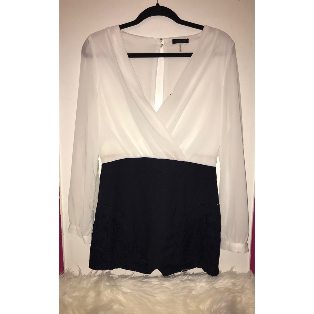 Chiffon blouse romper